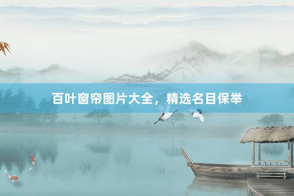 百叶窗帘图片大全，精选名目保举