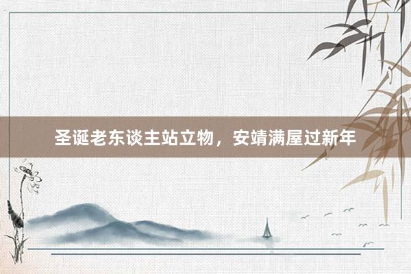 圣诞老东谈主站立物，安靖满屋过新年